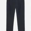 Pantalones de lana elástica con pliegues Pantalones de lana elástica con pliegues