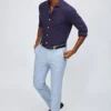 Pantalones de vestir de lana elástica italiana Pantalones de vestir de lana elástica italiana