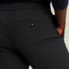 Pantalones de vestir de lana elástica italiana con cintura elástica
