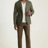 Pantalones de vestir de lana para hombre – Comodidad elástica para las cuatro estaciones