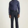 Pantalones de vestir de lana para hombre – Comodidad elástica para las cuatro estaciones