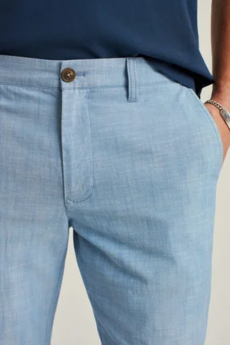 Pantalones elásticos de cambray