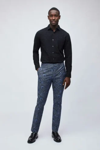 Pantalones elásticos de primera calidad confeccionados con tejido Liberty