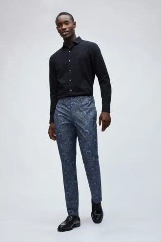 Pantalones elásticos de primera calidad confeccionados con tejido Liberty