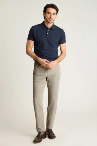 Pantalones italianos cepillados de 5 bolsillos