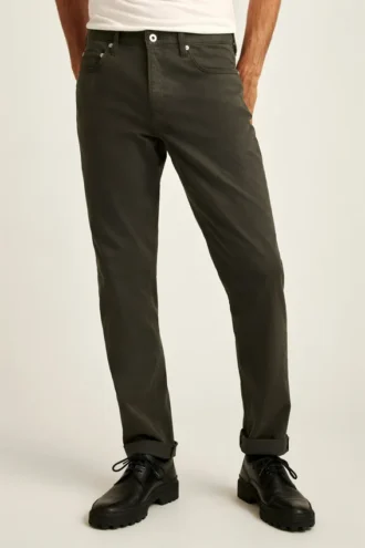 Pantalones italianos cepillados de 5 bolsillos