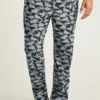 Pijama de algodón elástico con estampado de animales Pijama de algodón elástico con estampado de animales