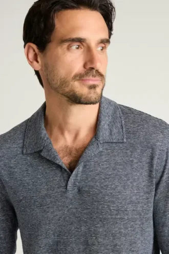 Polo de lino para hombre de Bonobos | Estilo costero de manga larga
