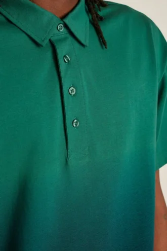 Polo de manga corta holgado con efecto degradado Fielder Polo de manga corta holgado con efecto degradado Fielder