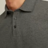Polo de manga larga de piqué elástico Polo de manga larga de piqué elástico