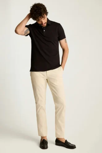 Polo de piqué elástico