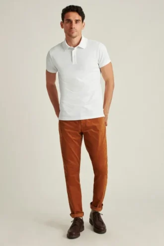 Polo de piqué elástico