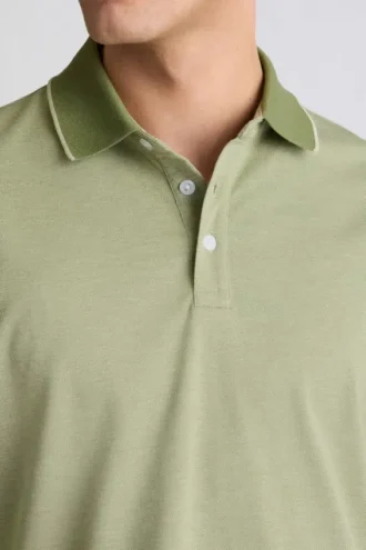 Polo de piqué elástico