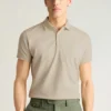Polo de piqué elástico
