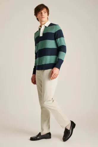 Polo de punto estilo rugby