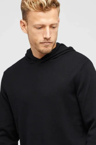 Sudadera con capucha de algodón y cachemira