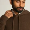 Sudadera con capucha de cachemira italiana
