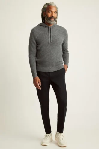 Sudadera con capucha de cachemira para hombre
