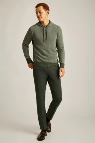 Sudadera con capucha de espiga