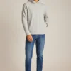 Sudadera con capucha de felpa elástica y botones a presión