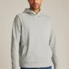 Sudadera con capucha de felpa elástica y botones a presión