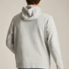 Sudadera con capucha de felpa elástica y botones a presión