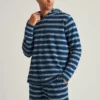 Sudadera con capucha de felpa francesa a rayas ligera