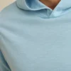 Sudadera con capucha de punto irregular descolorida por el sol