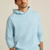 Sudadera con capucha de punto irregular descolorida por el sol