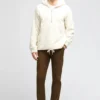 Sudadera con capucha y media cremallera de sherpa para hombre
