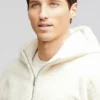 Sudadera con capucha y media cremallera de sherpa para hombre