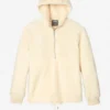 Sudadera con capucha y media cremallera de sherpa para hombre