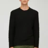 Sudadera de cuello redondo con textura