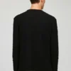 Sudadera de cuello redondo con textura