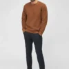 Sudadera de cuello redondo de felpa