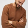 Sudadera de cuello redondo de felpa