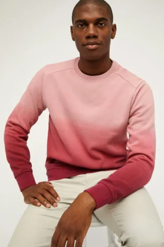 Sudadera de felpa cepillada con cuello redondo