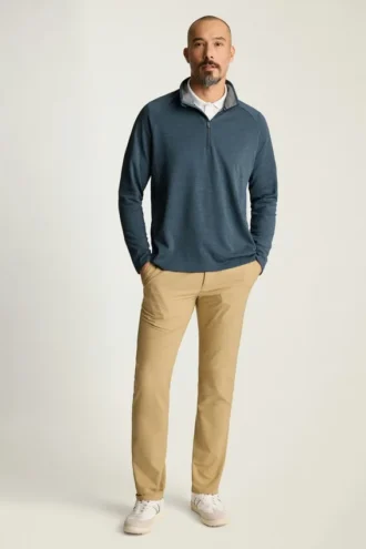 Sudadera de hombre Fairgame ligera de alto rendimiento con cremallera de un cuarto