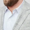 Unconstructed Blazer de lino italiano en tallas grandes Unconstructed Blazer de lino italiano en tallas grandes