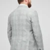 Unconstructed Blazer de lino italiano en tallas grandes Unconstructed Blazer de lino italiano en tallas grandes