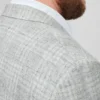 Unconstructed Blazer de lino italiano en tallas grandes Unconstructed Blazer de lino italiano en tallas grandes
